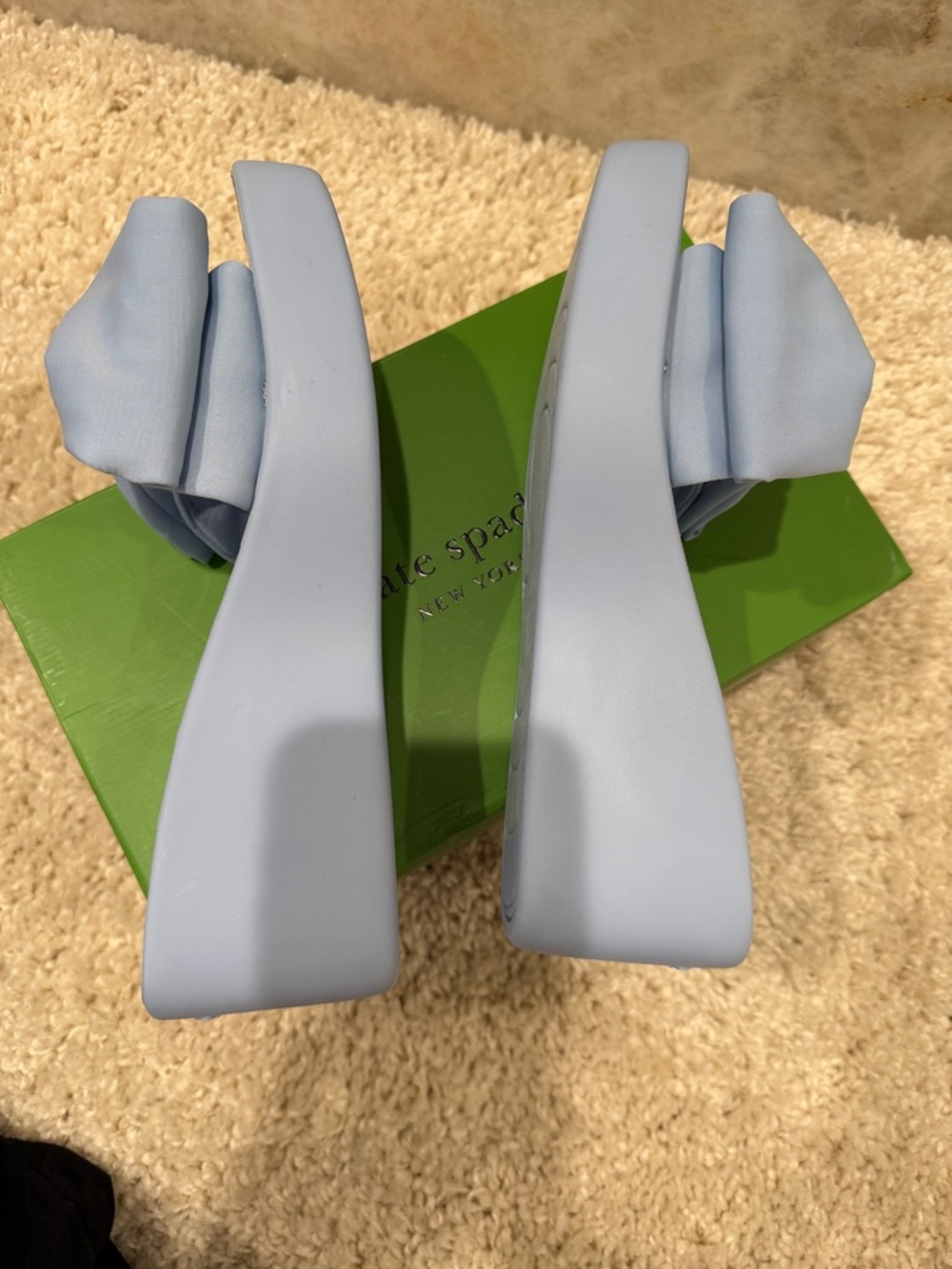 New Kate Spade neoprene bowwedge sandals 8.5 - Picture 6 of 11